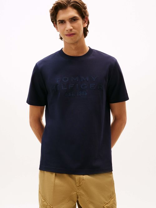Playera-de-punto-con-logo-en-aplique-de-hombre-Tommy-Hilfiger-MW0MW40026-DW5