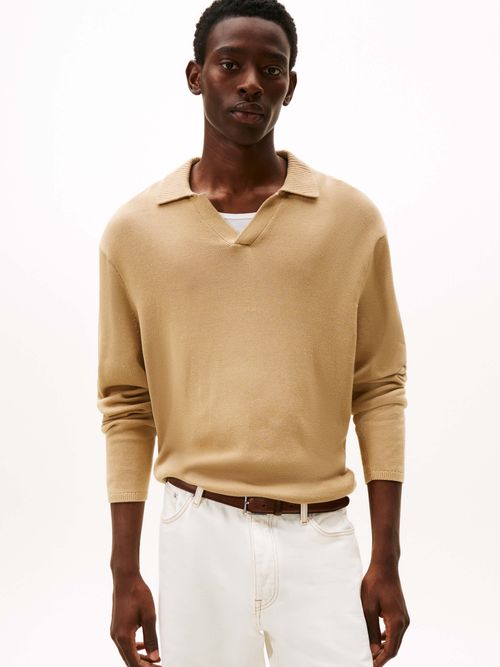 Sueter-tipo-polo-con-tapeta-abierta-de-hombre-Tommy-Hilfiger-MW0MW40444-ABS