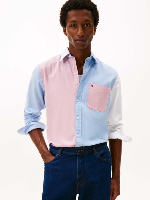 Camisa-Oxford-con-bolsillo-frontal-de-hombre-Tommy-Hilfiger-MW0MW41492-0GY