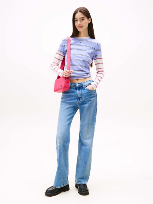 Playera-acanalada-de-corte-slim-de-mujer-Tommy-Jeans-DW0DW17383-0EG