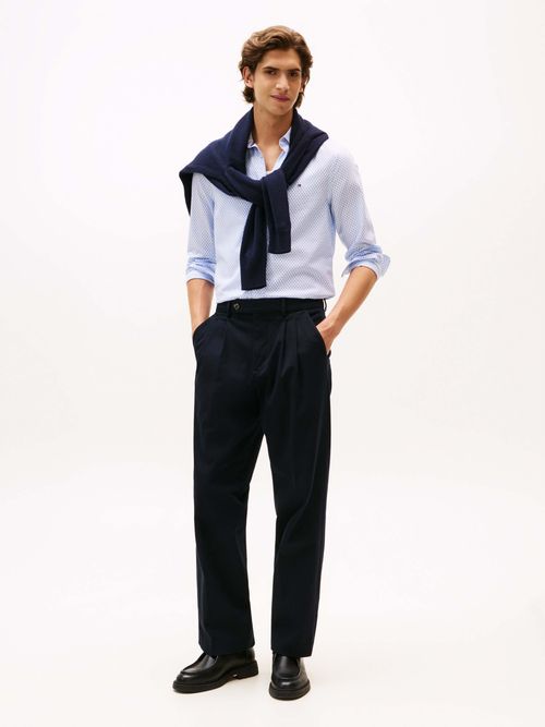 Camisa-TH-Flex-con-estampado-de-rombos-de-hombre-Tommy-Hilfiger-MW0MW40463-0GY