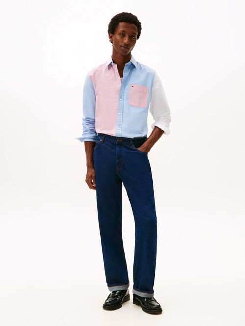 Camisa-Oxford-con-bolsillo-frontal-de-hombre-Tommy-Hilfiger-MW0MW41492-0GY