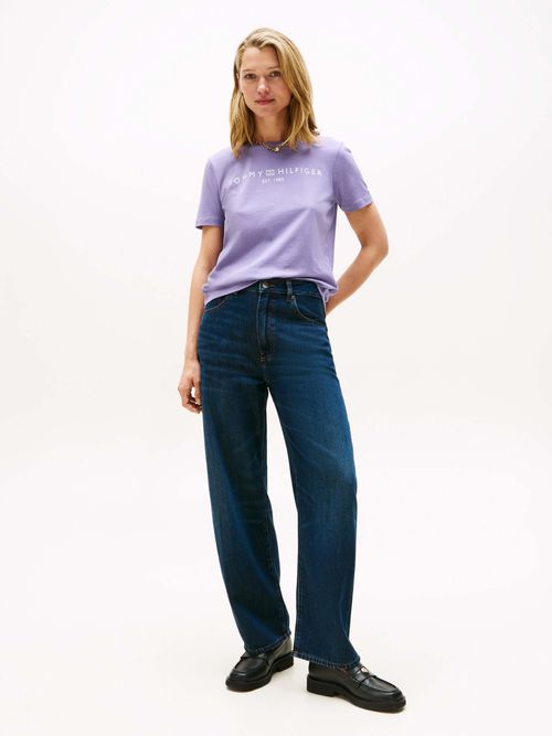 Playera-de-cuello-redondo-con-logo-de-mujer-Tommy-Hilfiger-WW0WW40276-W0G