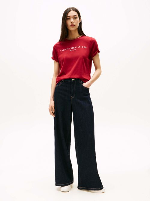 Playera-de-cuello-redondo-con-logo-de-mujer-Tommy-Hilfiger-WW0WW40276-XIT