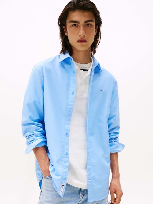 Camisa-Oxford-con-cuello-abotonado-de-hombre-Tommy-Jeans-DM0DM21298-0GY