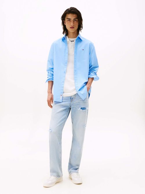 Camisa-Oxford-con-cuello-abotonado-de-hombre-Tommy-Jeans-DM0DM21298-0GY