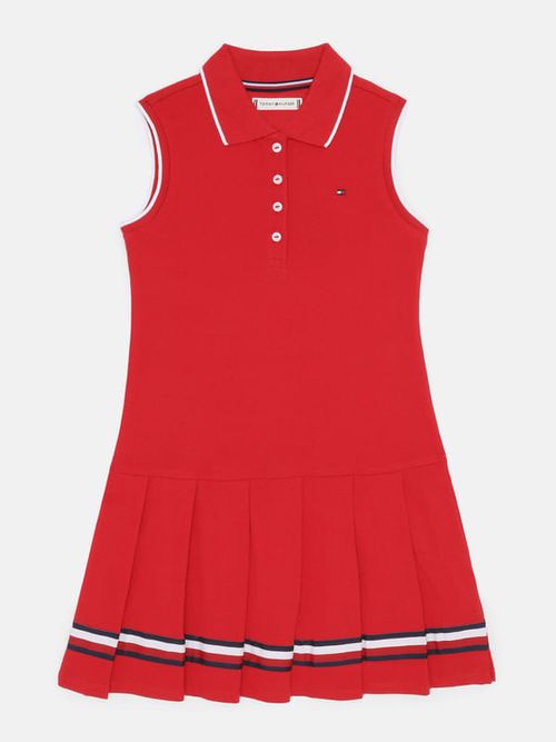 Vestido-de-Corte-Regular-con-Diseno-Plisado-de-Nina-Tommy-Hilfiger-71J4154-XLG