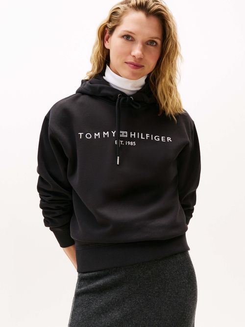 Sudadera-con-capucha-cordon-y-logo-bordado-de-mujer-Tommy-Hilfiger-WW0WW43598-BDS