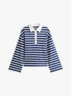 Polo-de-rugby-amplio-con-botones-dorados-de-mujer-Tommy-Hilfiger-WW0WW47457-0Y7