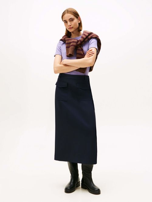 Playera-slim-de-cuello-redondo-de-mujer-Tommy-Hilfiger-WW0WW46623-W0G