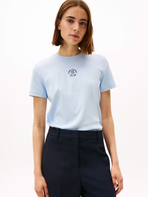 Playera-slim-de-cuello-redondo-de-mujer-Tommy-Hilfiger-WW0WW46623-C1O
