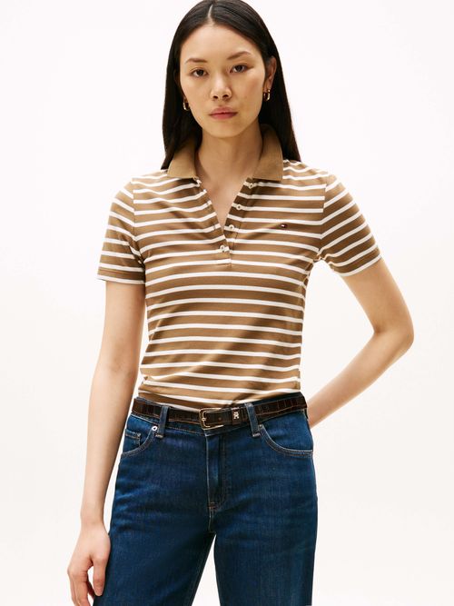 Polo-1985-de-corte-slim-en-pique-de-mujer-Tommy-Hilfiger-WW0WW43225-0BP