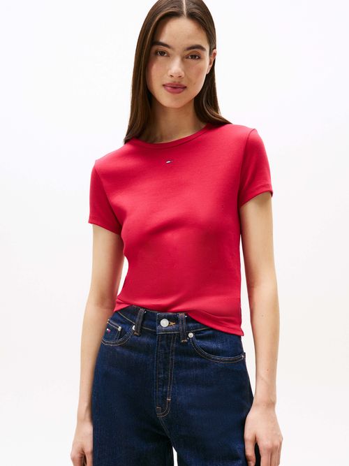 Playera-acanalada-de-corte-slim-de-mujer-Tommy-Jeans-DW0DW17383-XJP