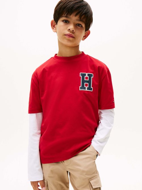 Playera-Varsity-de-cuello-redondo-con-logo-de-nino-Tommy-Hilfiger-KB0KB09931-XLD
