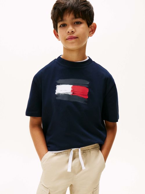 Playera-de-cuello-redondo-con-logo-de-nino-Tommy-Hilfiger-KB0KB10111-C1G