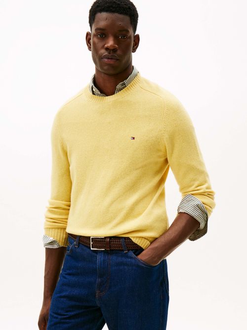 Sueter-de-cuello-redondo-en-pura-lana-de-hombre-Tommy-Hilfiger-MW0MW36535-ZPY