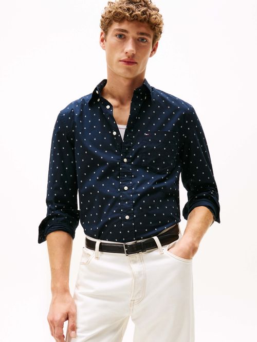 Camisa-corte-regular-con-estampado-de-hombre-Tommy-Hilfiger-MW0MW40462-0GY