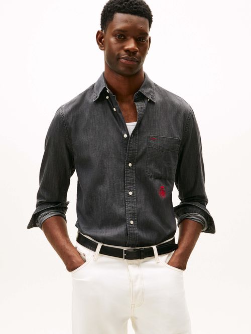 Camisa-corte-regular-con-logo-bordado-de-hombre-Tommy-Hilfiger-MW0MW40569-0IM