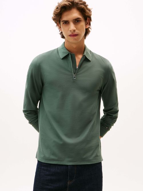Polo-manga-larga-con-cierre-de-hombre-Tommy-Hilfiger-MW0MW44244-MSZ
