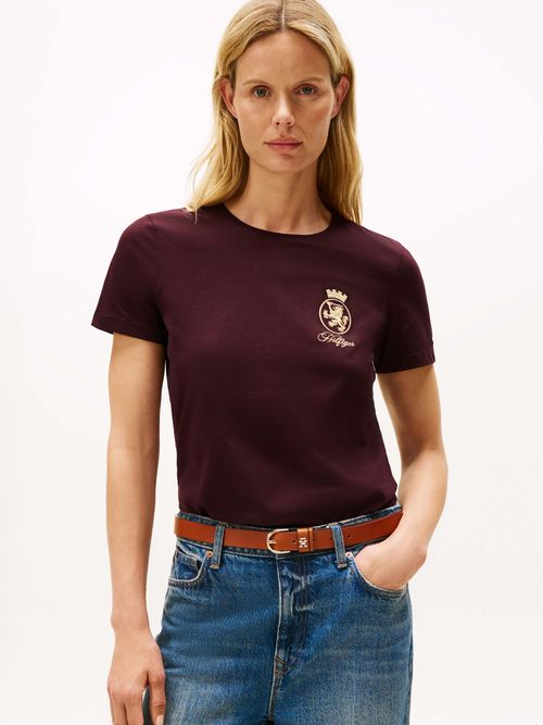 Playera-con-escudo-TH-bordado-de-mujer-Tommy-Hilfiger-WW0WW46153-XIH