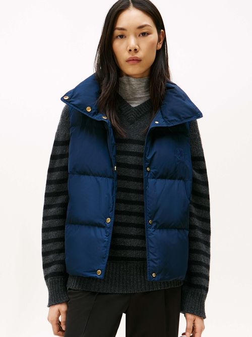 Chaleco-acolchonaado-con-logo-bordado-de-mujer-Tommy-Hilfiger-WW0WW46545-C1G