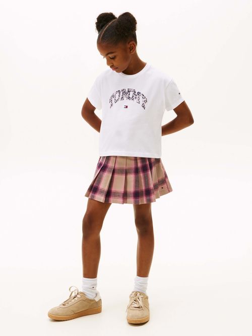 Playera-Varsity-con-logo-de-saten-de-nina-Tommy-Hilfiger-KG0KG09013-YBR