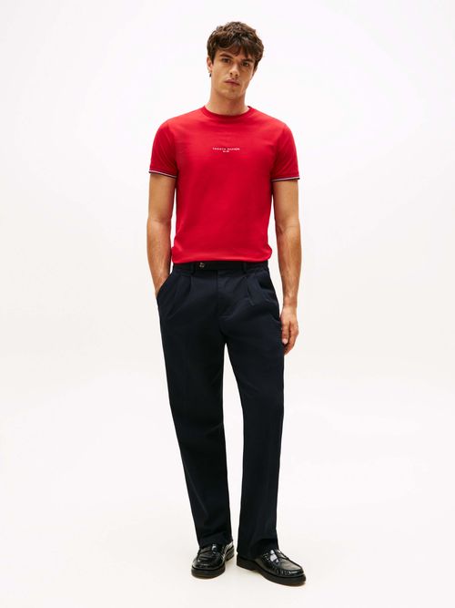 Playera-de-punto-con-corte-slim-de-hombre-Tommy-Hilfiger-MW0MW32584-XLD