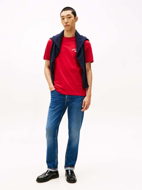 Playera-de-cuello-redondo-con-estampado-de-hombre-Tommy-Hilfiger-MW0MW40032-XLD