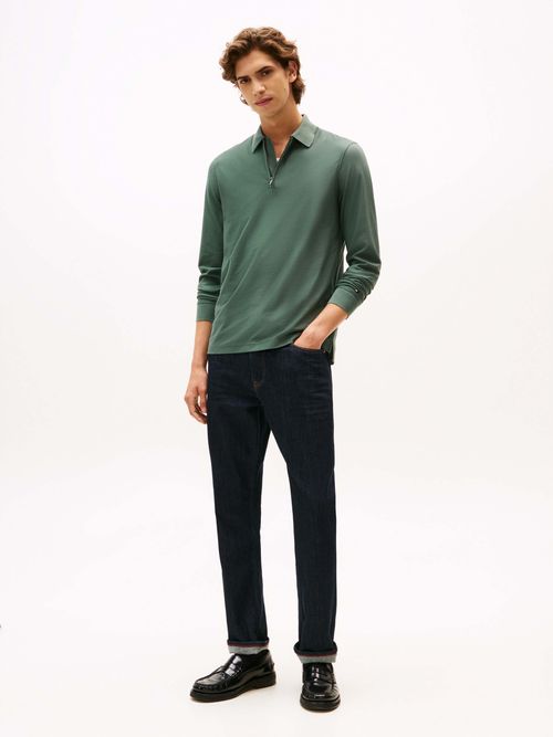 Polo-manga-larga-con-cierre-de-hombre-Tommy-Hilfiger-MW0MW44244-MSZ