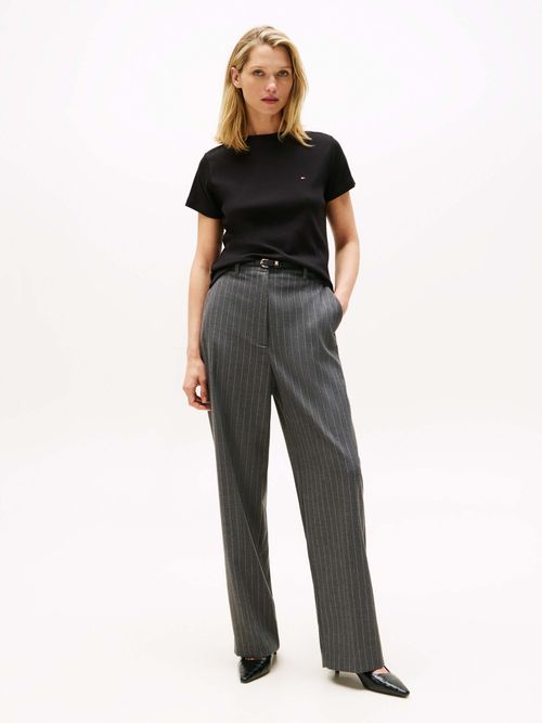 Playera-de-cuello-redondo-con-logo-bordado-de-mujer-Tommy-Hilfiger-WW0WW46628-BDS