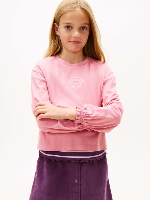 Playera-de-manga-larga-con-logo-bordado-de-nina-Tommy-Hilfiger-KG0KG08811-THC