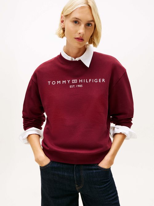 Sudadera-con-logo-bordado-en-el-pecho-de-mujer-Tommy-Hilfiger-WW0WW42771-VLP