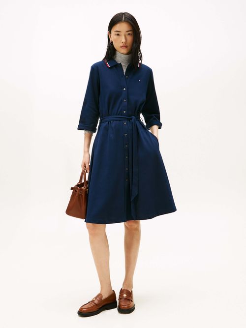 Vestido-tipo-polo-con-logo-bordado-de-mujer-Tommy-Hilfiger-WW0WW46137-C1G