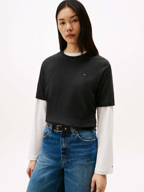 Playera-amplia-de-punto-interlock-de-mujer-Tommy-Hilfiger-WW0WW47458-P4E