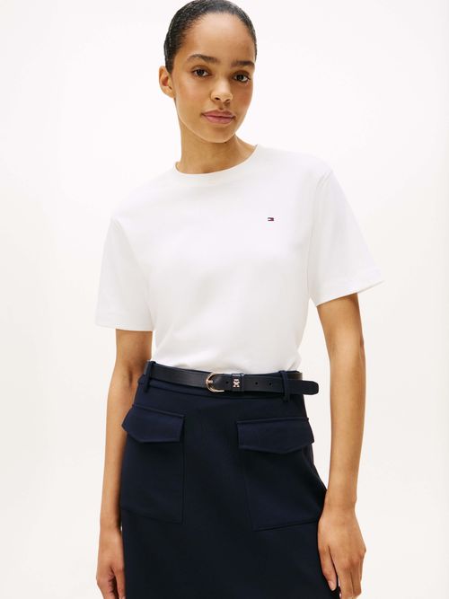 Playera-amplia-de-punto-interlock-de-mujer-Tommy-Hilfiger-WW0WW47458-YBL