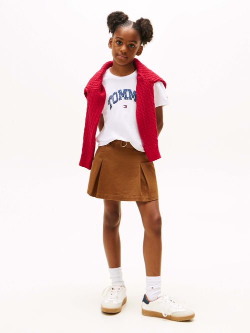 Playera-Varsity-con-logo-de-saten-de-nina-Tommy-Hilfiger-KG0KG09013-0K4