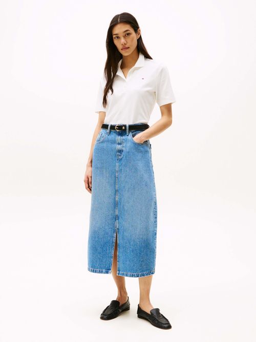 Polo-1985-de-pique-con-corte-regular-de-mujer-Tommy-Hilfiger-WW0WW43224-YBL