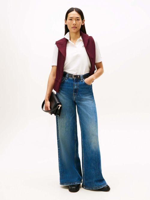 Polo-con-logo-bordado-de-mujer-Tommy-Hilfiger-WW0WW47313-YA8