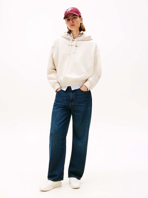 Sudadera-con-capucha-y-logo-texturizado-de-mujer-Tommy-Hilfiger-WW0WW47459-ADK