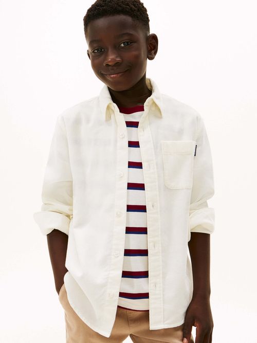 Camisa-de-pana-de-corte-regular-de-niño-Tommy-Hilfiger-KB0KB09998-YA8