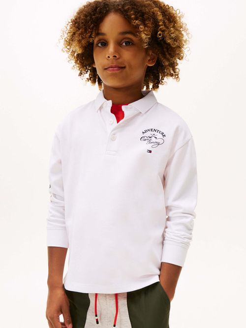 Polo-de-manga-larga-con-detalles-graficos-de-niño-Tommy-Hilfiger-KB0KB10008-YBR