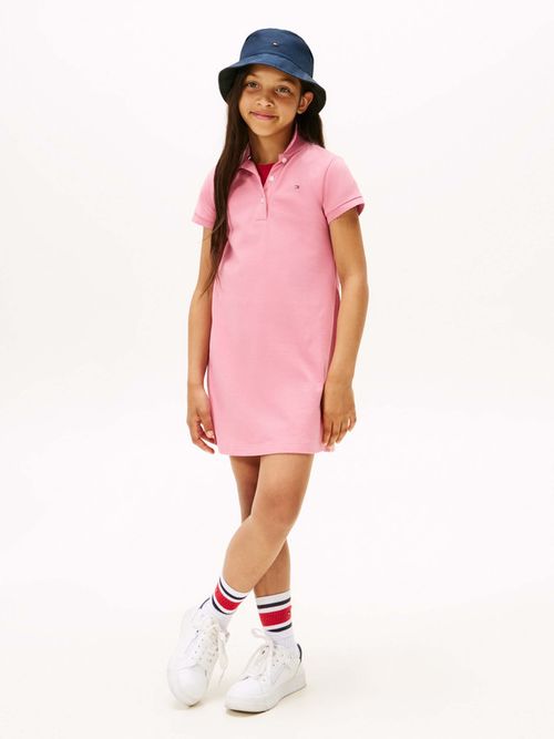 Vestido-tipo-polo-de-manga-corta-con-diseño-clasico-de-niña-Tommy-Hilfiger-KG0KG08564-THC