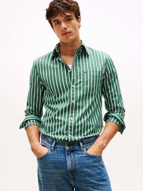 Camisa-de-rayas-TH-Flex-de-hombre-Tommy-Hilfiger-MW0MW40456-0CG