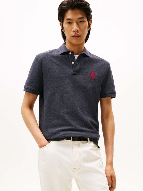 Polo-de-pique-con-escudo-TH-de-hombre-Tommy-Hilfiger-MW0MW40820-DZ0