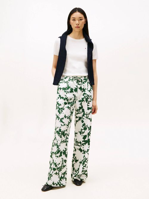 Pantalon-amplio-con-estampado-floral-de-mujer-Tommy-Hilfiger-WW0WW46619-0ID