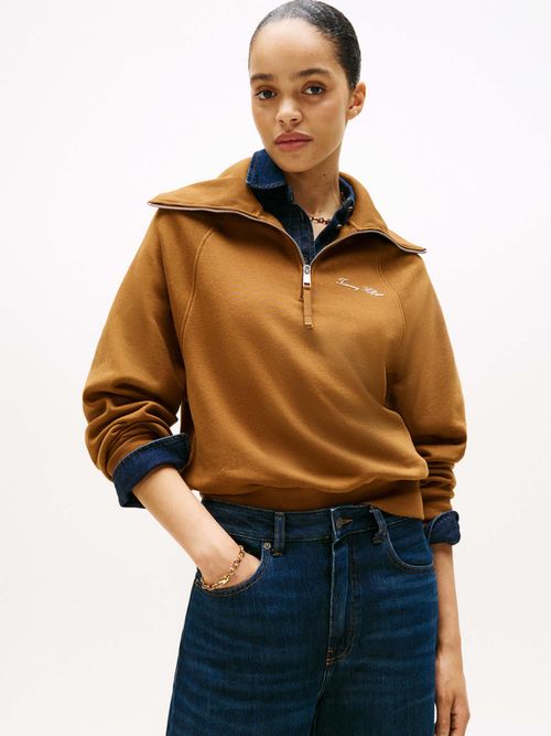 Sudadera-de-punto-interlock-de-mujer-Tommy-Hilfiger-WW0WW46632-GWP