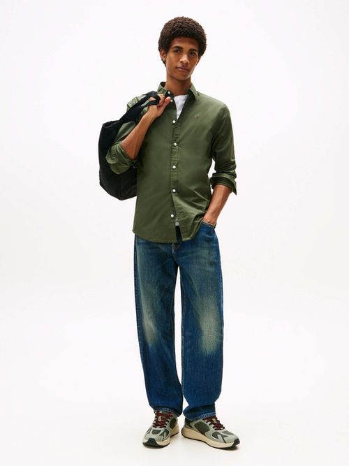 Camisa-de-corte-slim-en-popelin-de-hombre-Tommy-Jeans-DM0DM04405-MRH