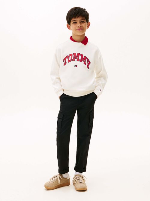 Sudadera-de-cuello-redondo-con-logo-de-niño-Tommy-Hilfiger-KB0KB09899-YA8