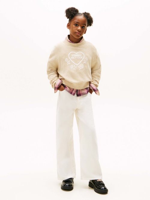 Sueter-amplio-con-logo-en-intarsia-de-niña-Tommy-Hilfiger-KG0KG08836-AFO
