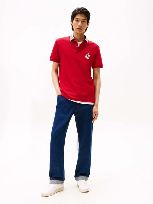 Polo-en-pique-de-corte-regular-de-hombre-Tommy-Hilfiger-MW0MW40821-XLD